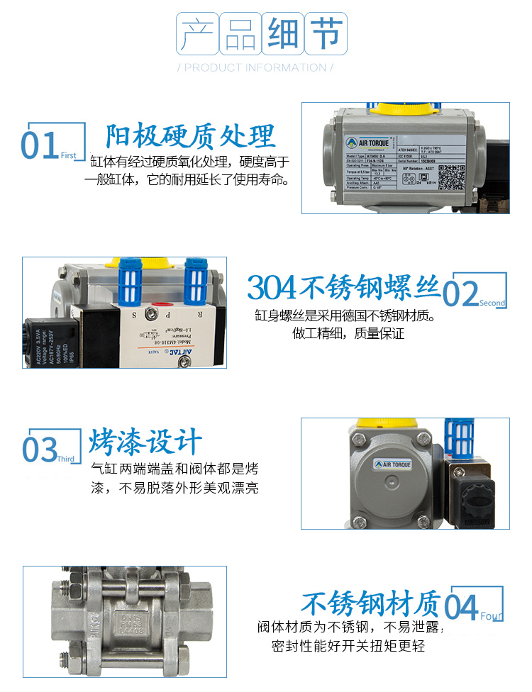 AIRTORQUE氣動(dòng)絲口球閥/不銹鋼螺紋球閥帶電磁閥